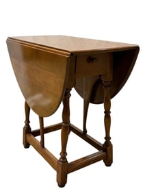Cherry Stickley Drop Leaf Table w/ Drawer