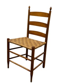 Antique Walnut Chair w/ Splint Seat