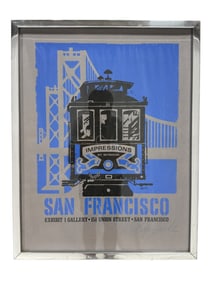 Signed Harry Wysocki "Impressions, San Francisco" Serigraph