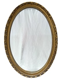 Oval Gold Gilt Wall Mirror