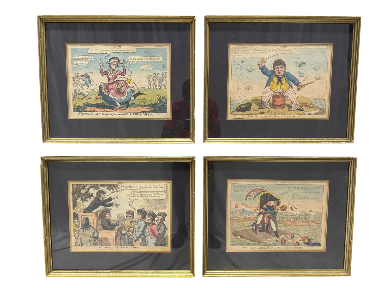 Group of 4 19th C. George Cruikshank Engravings (1 of 6)
