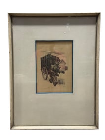 WPA Signed L. Havens 1939 "Beast of Burden" Lithograph