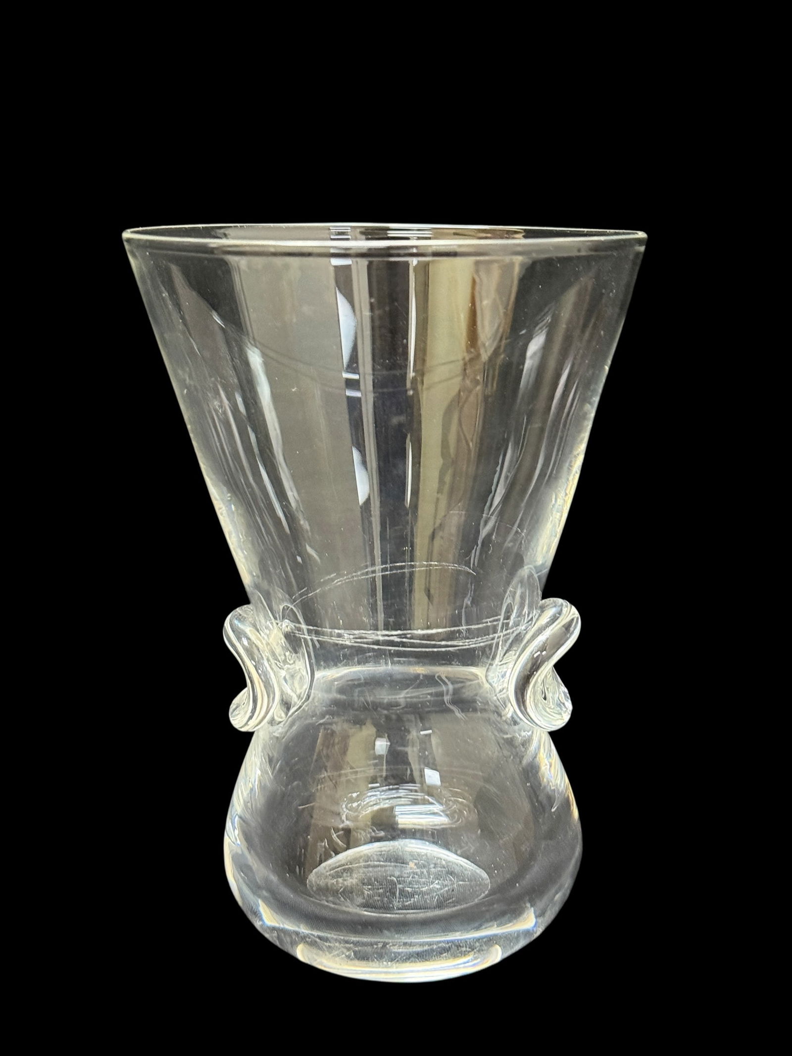 Signed Steuben Signet Crystal Glass Vase (1 of 6)