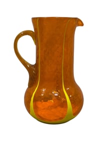 MCM Blenko Amberina Glass Pitcher