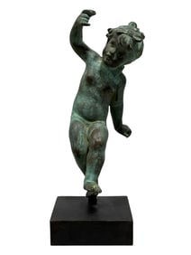 19th C. Grand Tour Italian Bronze Putto Statue