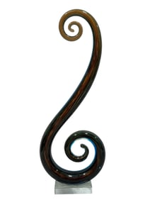 MCM Murano Multi-Color Glass Swirl Sculpture