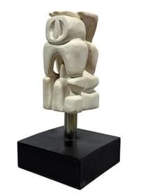 Signed MCM Abstract Ceramic Art Piece