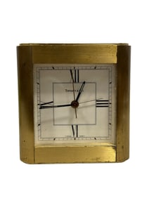Brass Tiffany & Co Desk Clock