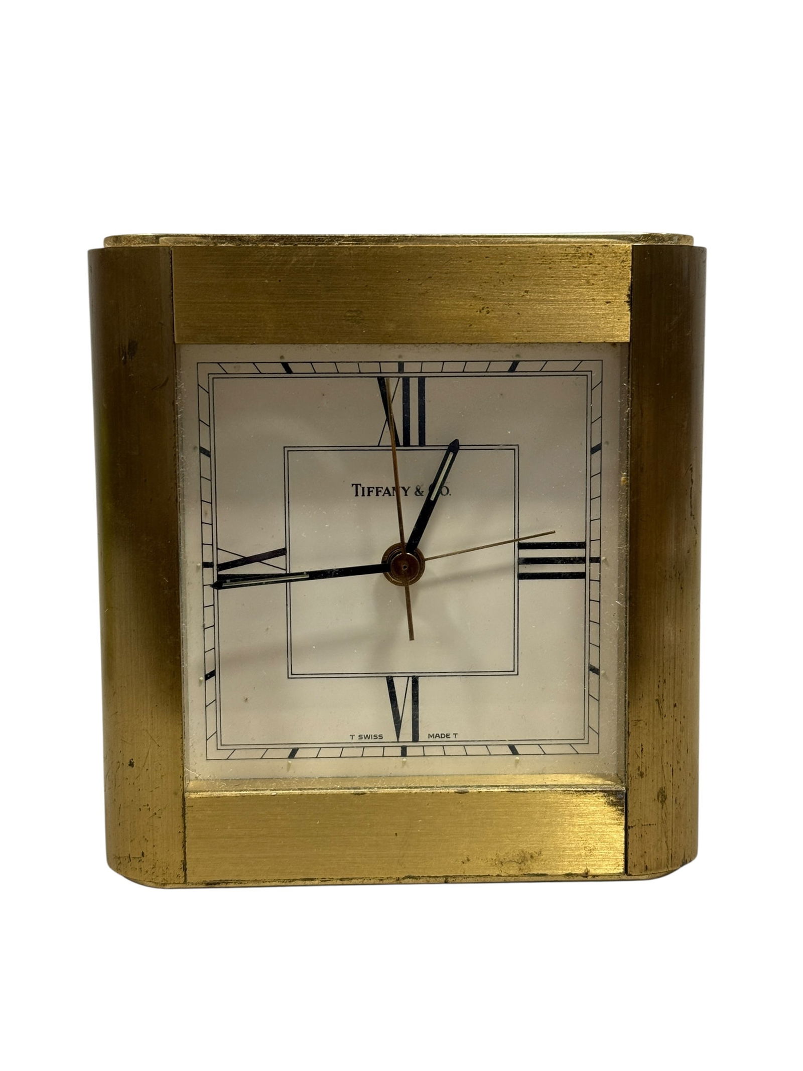 Brass Tiffany & Co Desk Clock (1 of 7)