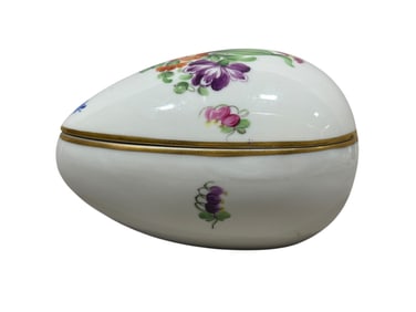 Herend Porcelain Egg Bonboniere Trinket Box