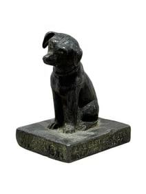 Nipper Victor Co. NY Lead Dog Paperweight