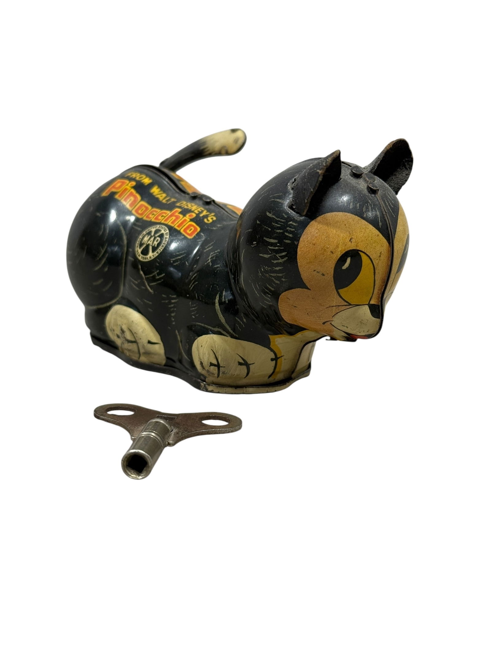 MARX Walt Disney Figaro Pinocchio Tin Wind-Up Cat Toy (1 of 8)