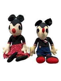 1930s Mickey & Minnie Dolls