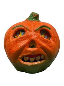 Vintage Halloween Paper Mache Jack-O-Lantern