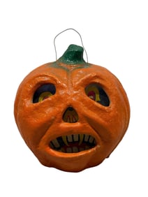 Vintage Halloween Paper Mache Jack-O-Lantern