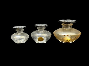 Group of 3 Baccaratt Julien Viard Le Narcissis Perfume Bottles, C. 1911