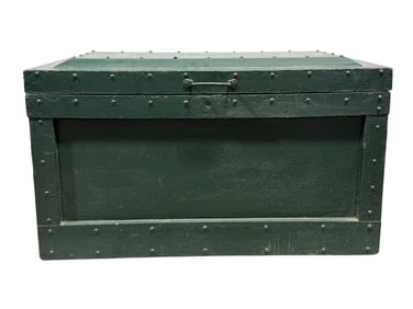 Vintage Green Painted Tool Chest