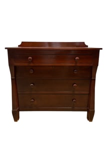 Antique Mahogany Federal Empire Chest of Drawers