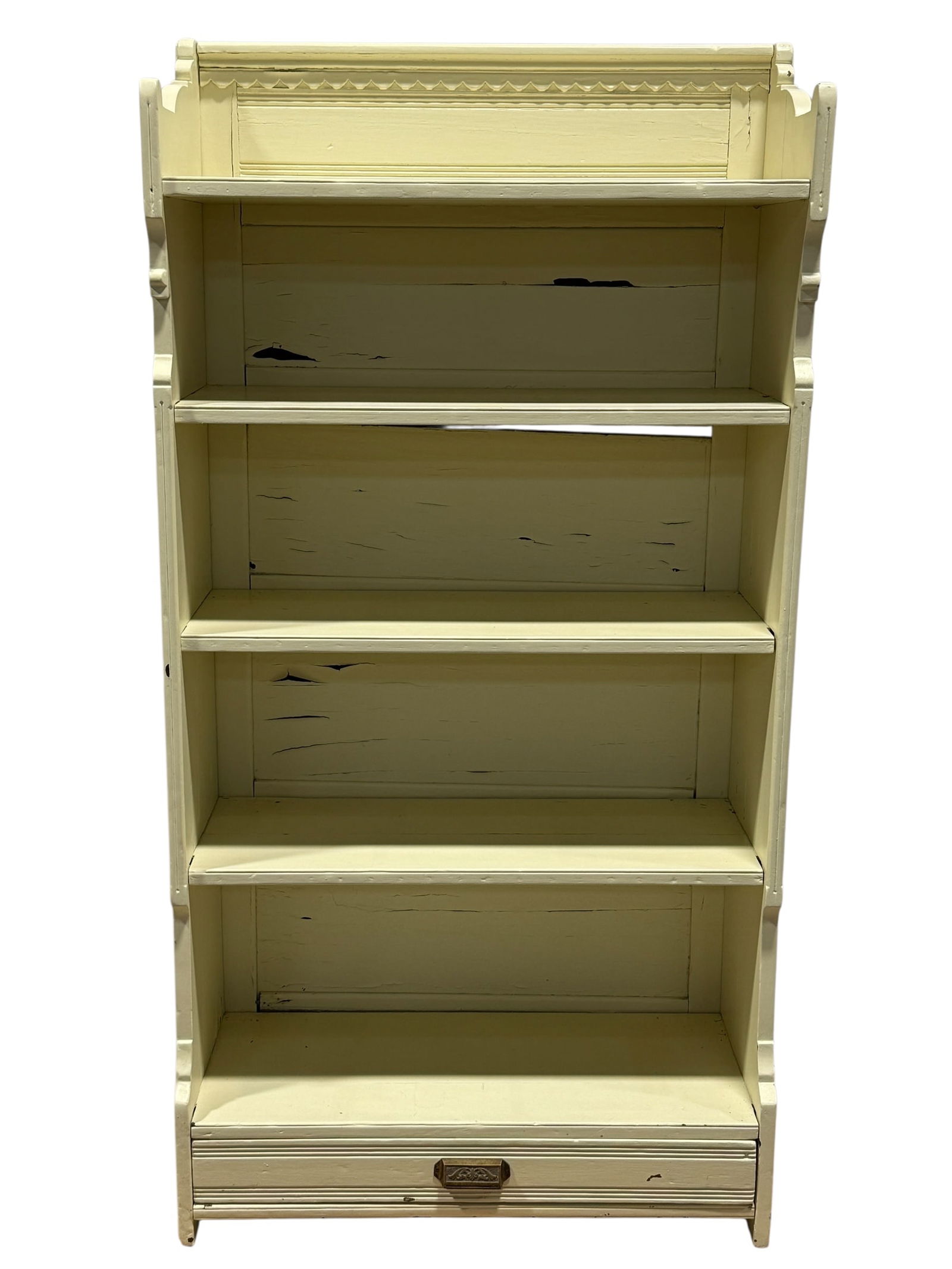 Antique Cream Painted Bookshelf (1 of 8)
