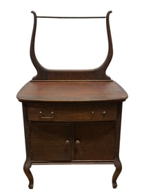 Antique Tiger Oak Washstand