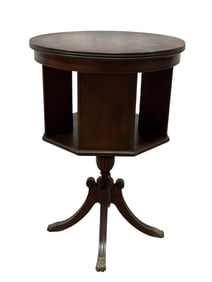 Antique Mahogany Swivel Bookcase