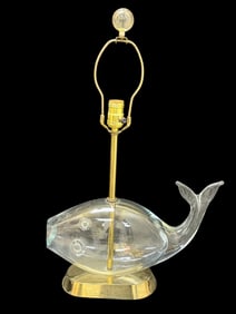 Blenko Glass Fish Lamp