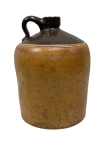 Antique Pottery Whiskey Jug w/ Cork