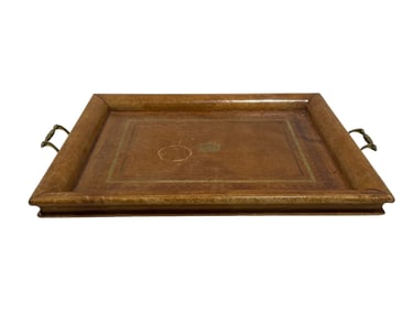Leather Maitland Smith Serving Tray