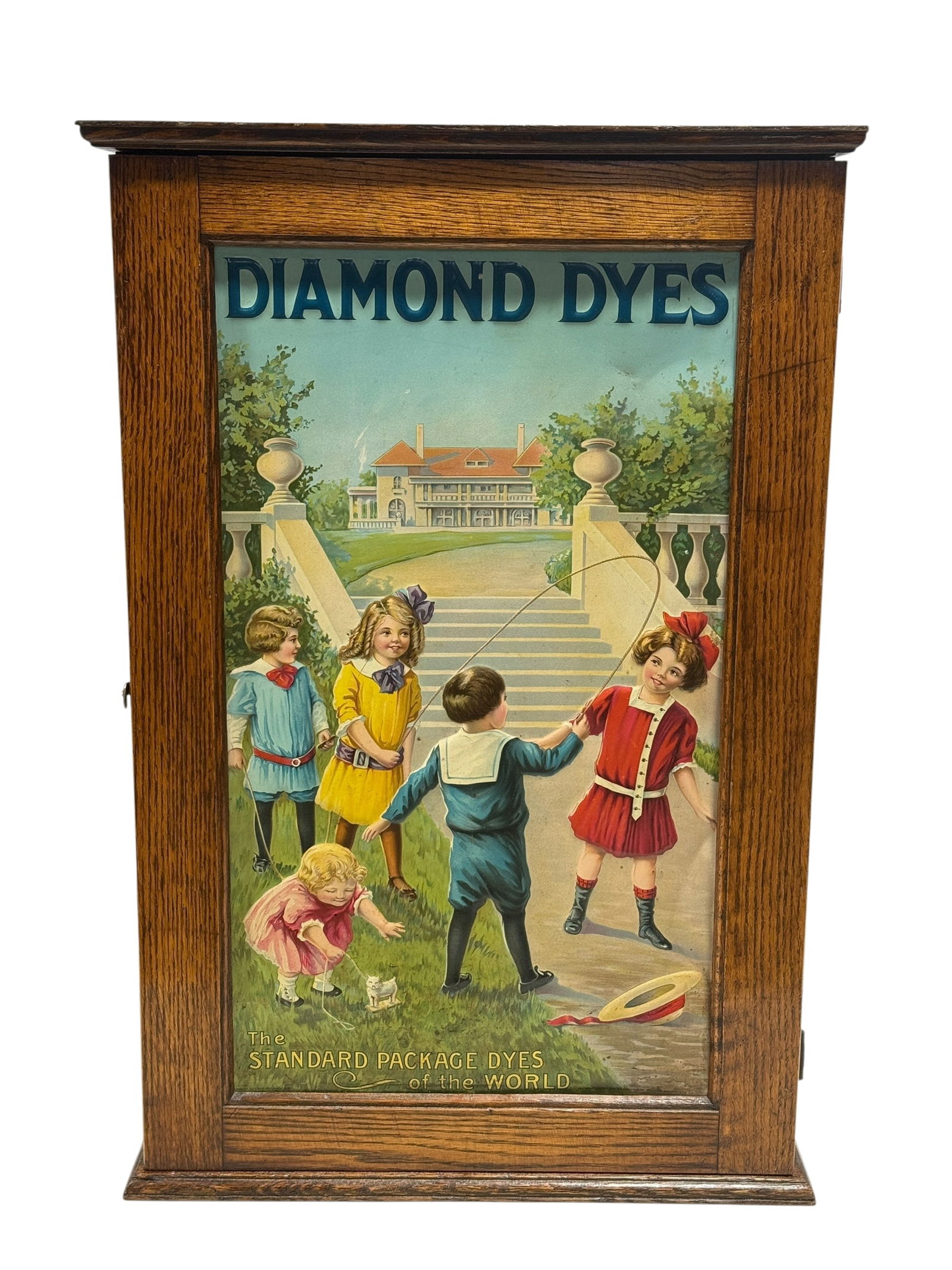 Early Country Store Oak Diamond Dyes Cabinet (1 of 14)