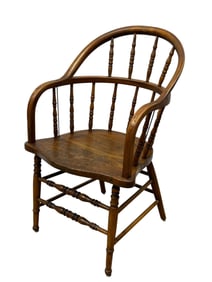 Antique Oak Windsor Arm Chair
