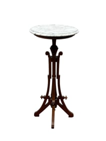 Antique Marble Top Plant Stand