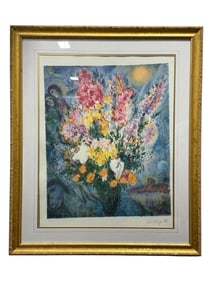 Large "Bouquet de Fleurs" Print by Marc Chagall