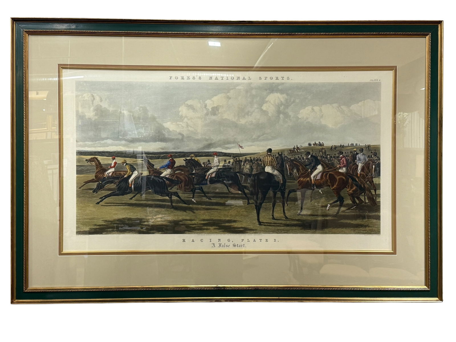 Large "Fores's National Sports: Racing" Engraving (1 of 8)