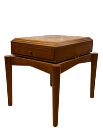 Henredon Imagine Maple & Burl Walnut Side Table