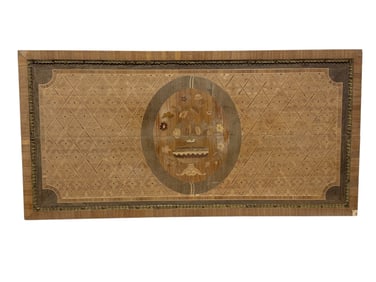 French Marquetry Inlaid Wood Panel