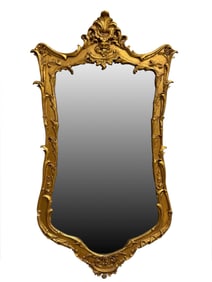 Vintage Gilt Ornate Rococo Style Mirror