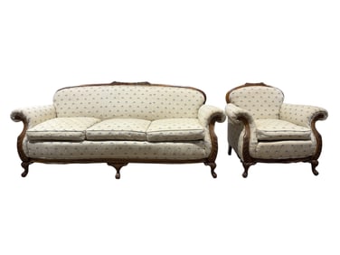 Louis XV Style Sofa & Chair