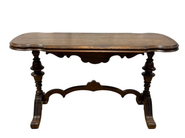 Mahogany Renaissance Style Console Table
