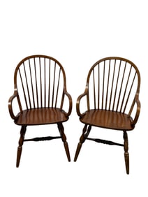 Pair of Mid Century Windsor Arm Chairs