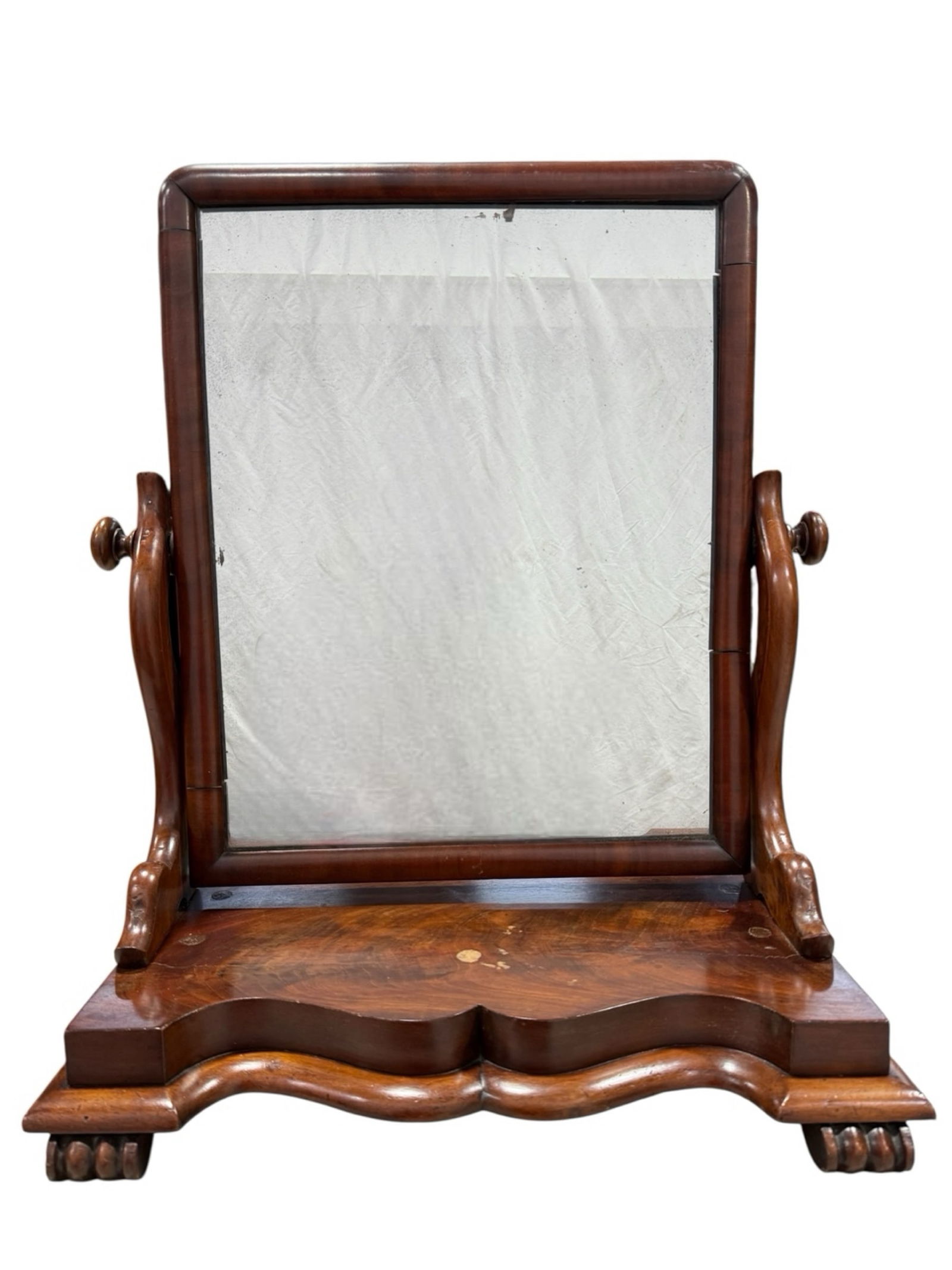 Antique Victorian English Table Top Vanity Mirror (1 of 11)