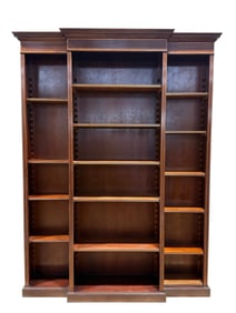 Large Mahogany Bookshelf w/ Inlay
