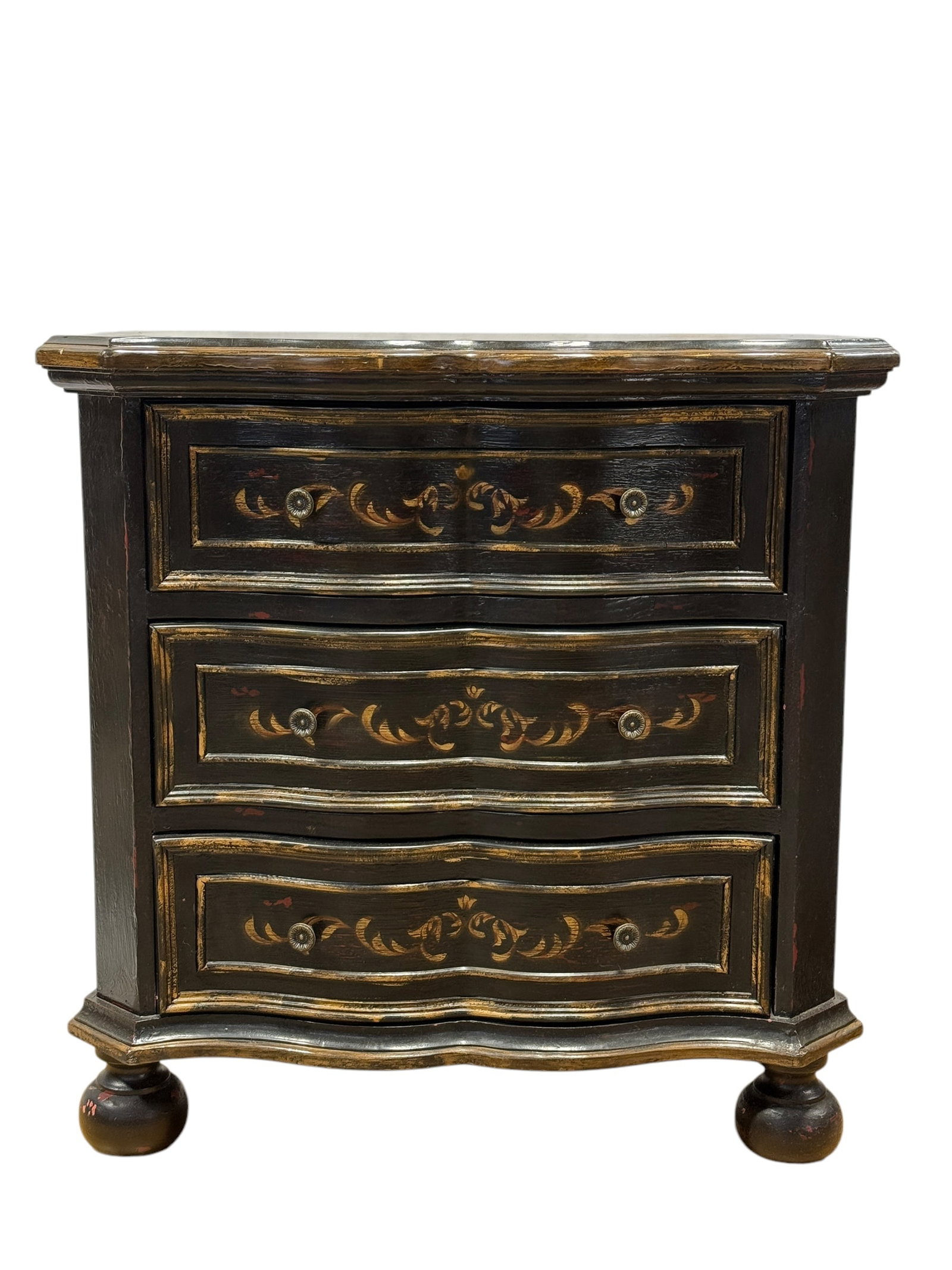 Stein World Accent Furniture 3 Drawer Chest: Stein World Accent Furniture 3 Drawer Chest. Measures 31.25" H x 32" W x 18" D. Has scuffs and scratches.