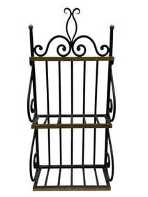 3 Tier Wrought Iron Wall Shelf
