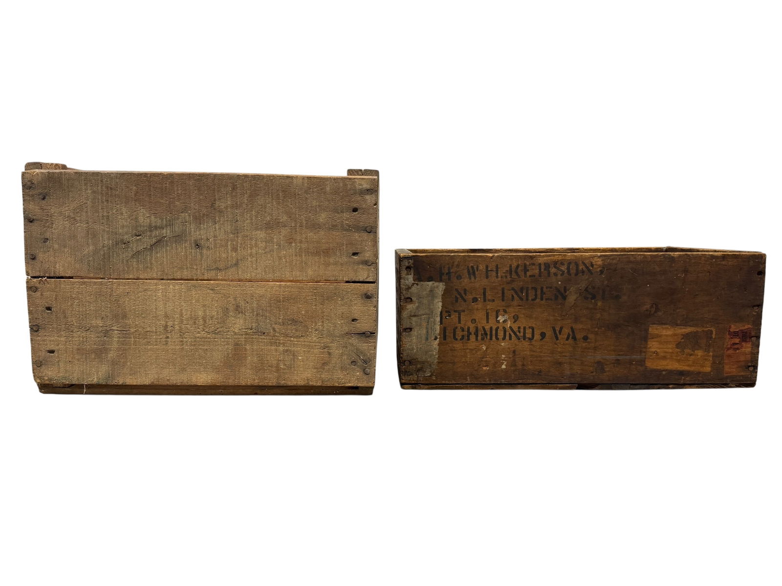 Lot of 2 Antique Crates (1 of 9)