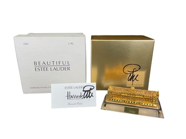 Estee Lauder "Harrod's Palace "Solid Beautiful" Perfume Compact