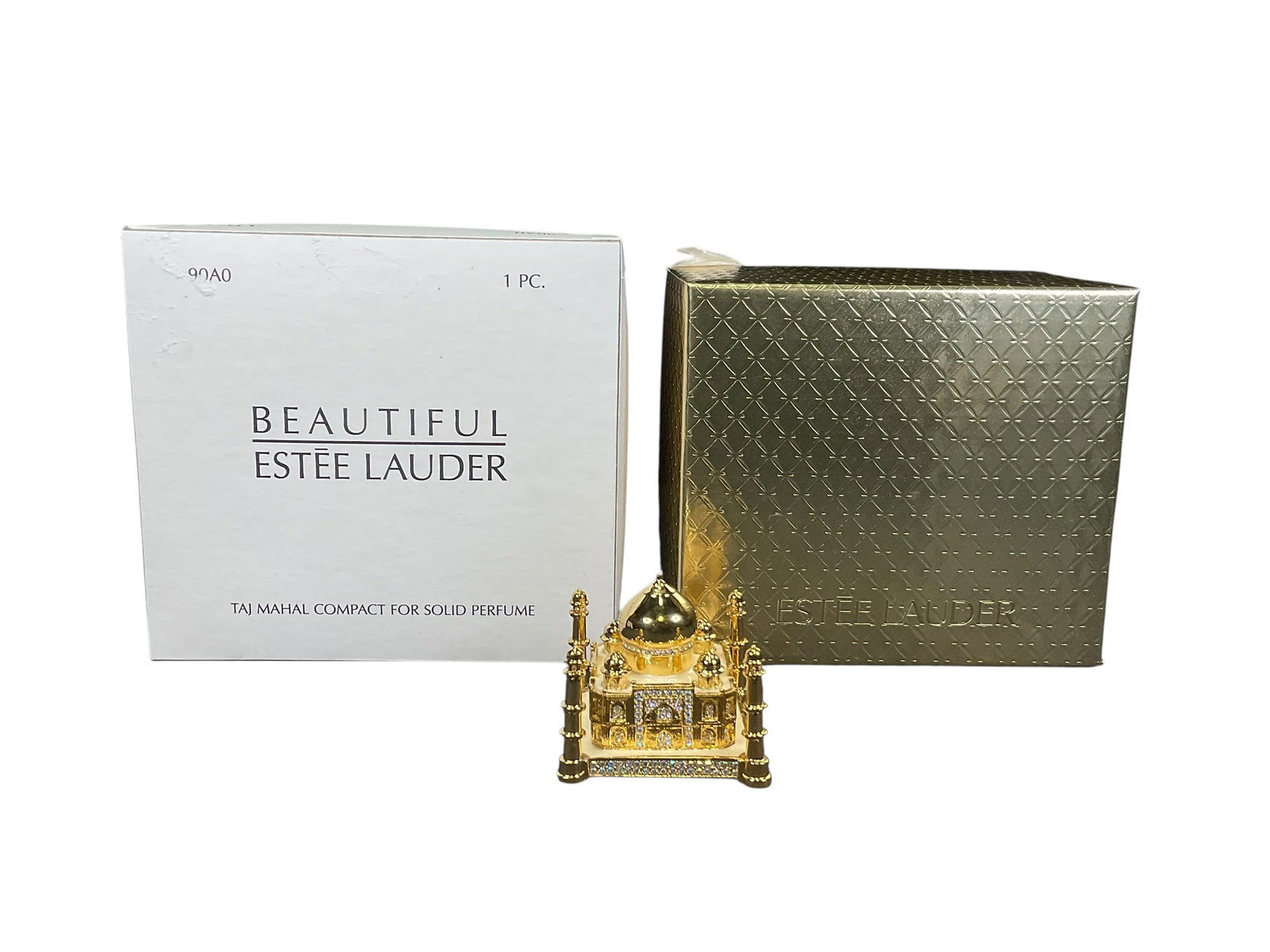 Estee Lauder "Taj Mahal" Solid "Beautiful" Perfume Compact (1 of 7)