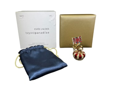 Estee Lauder "English Emblems" Solid "Beyond Paradise" Perfume Compact