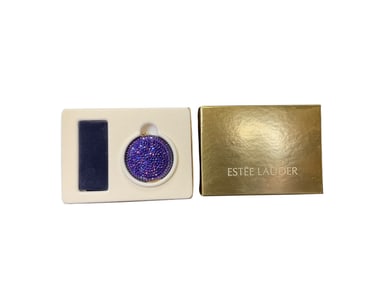 Estee Lauder Lucidity "Round Sparkly Purple" Translucent Pressed Powder Compact