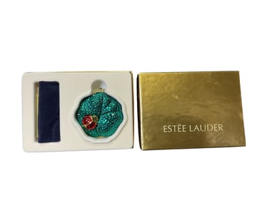 Estee Lauder Lucidity "Lady Bug on Leaf" Translucent Pressed Powder Compact
