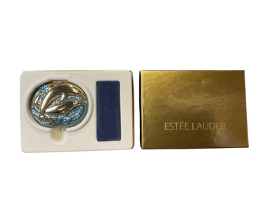 Estee Lauder Lucidity "Dolphins "Translucent Pressed Powder Compact